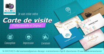 Je vais créer votre carte visite professionnelle conception impression l