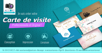 Je vais créer votre carte visite professionnelle conception impression l