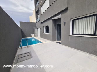 location annuelle appartement avec piscine à hammamet