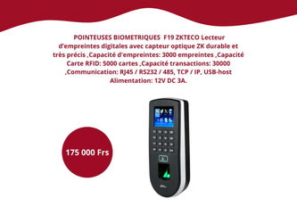 POINTEUSES BIOMETRIQUES