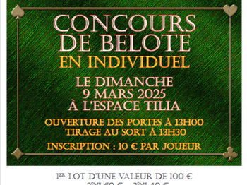 concours de belote 2025