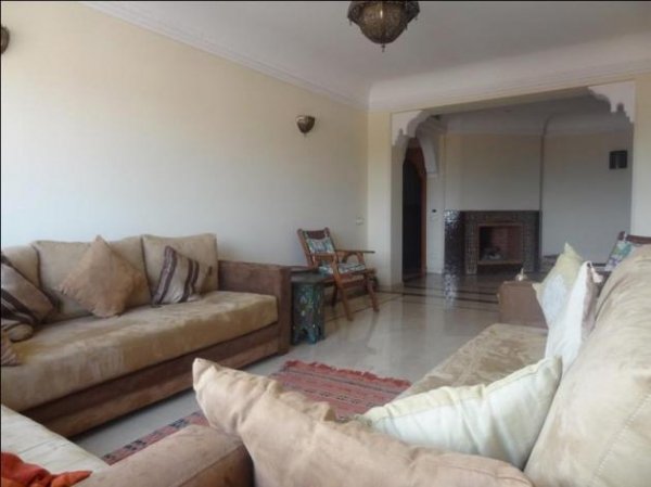 Location Appart 3 chambres meublé résidence luxe Marrakech Maroc
