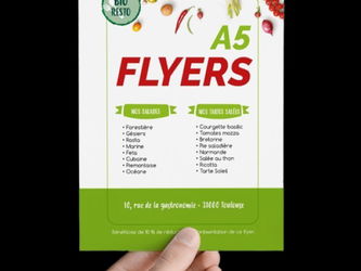 IMPRESSION 100 FLYERS FORMAT A5 BAS PRIX 02 Dakar Sénégal