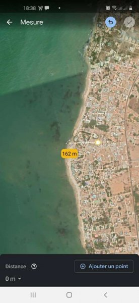 Vente Terrain 500m2 ngaparou 150m plage Saly Portudal Sénégal