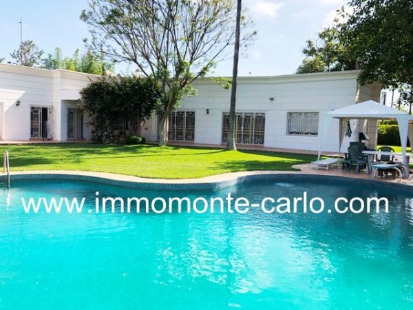 Location agréable villa piscine rabat Maroc