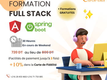 Annonce Formation FullStack Angular &amp; Spring Boot Tunis Tunisie