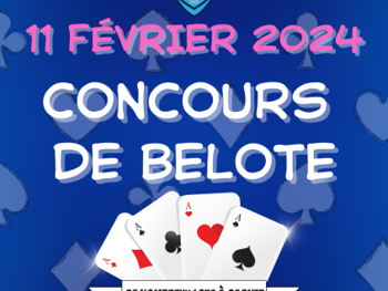 Affiche concours belote RCAB