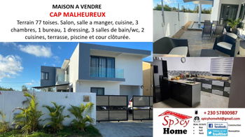 Vente Maison Cap Malheureux Ile Maurice