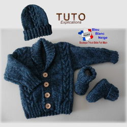 patron tuto tricot bb modèle layette bébé à tricoter