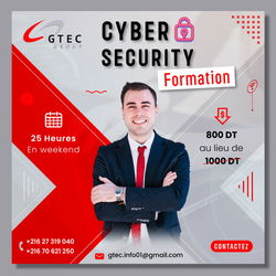Annonce Nouvelle session formation Cybersécurité L'Ariana Tunisie