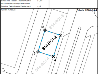 vente 1 terrain Zone imm R4 Casablanca Maroc