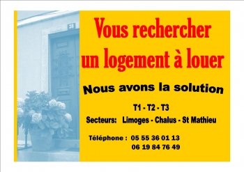 Location Appartements T2 -T3 Limoges Haute Vienne