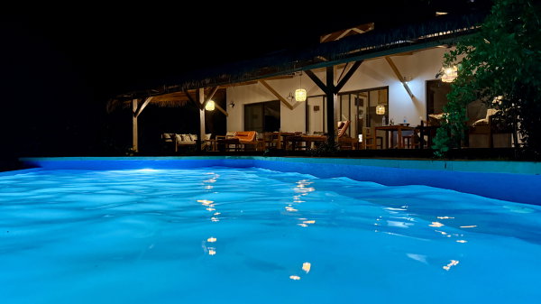 pool by night