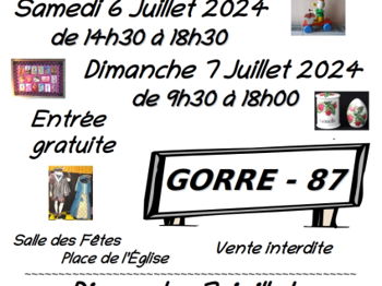 Annonce 1ère BROCANTE Gorre Haute Vienne