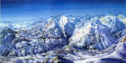 le plan des pistes ur salon