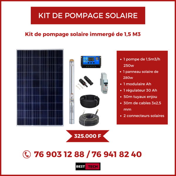 kits de pompage solaire