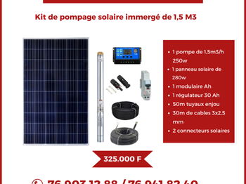 kits de pompage solaire