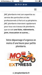 Annonce Plomberie sanitaire Paris