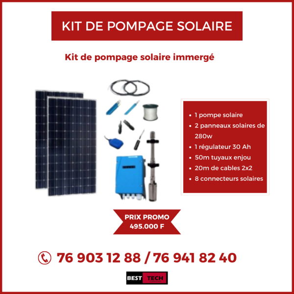 kits de pompage solaire