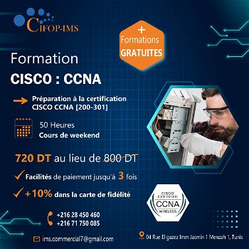 Formation Cisco &amp; Préparation Cisco CCNA Tunis Tunisie