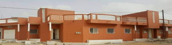 Vu façade de la maison 