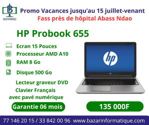 Annonce PROMOTION ORDINATEUR HP PROBOOK 655 Dakar Sénégal