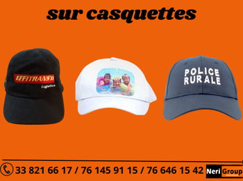 IMPRESSION BRODERIE CASQUETTES Dakar Sénégal