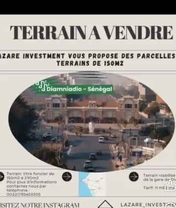 Annonce Vente Terrains Diamniadio Dakar Sénégal