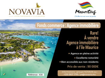 Annonce fonds commerce RARE! AGENCE IMMOBILIÈRE À L’ÎLE MAURICE Trou aux biches