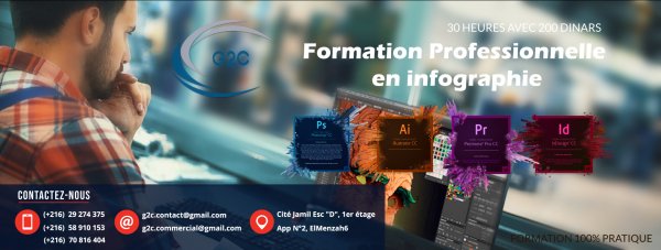 Formation 100 % Pratique Design Graphique L'Ariana Tunisie