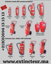 Fournisseur extincteurs  grossiste des équipements anti incendie El jadida