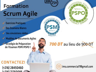 Formation Scrum Master L&#039;Ariana Tunisie