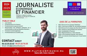 Annonce FORMATION CADRE METIER JOURNALISEME ECONOMIQUE FINANCIER Rabat