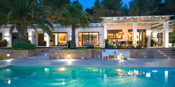 location sublime villa moderne 2ch vue mer ibiza espagne