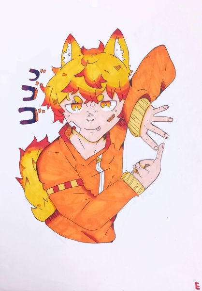 planche personnage feutre alcool