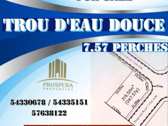 Vente TERRAIN RéSIDENTIEL TROU D&#039;EAU DOUCE 7 57P Ile Maurice