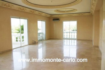 Location villa prestige quartier Souissi Rabat Maroc