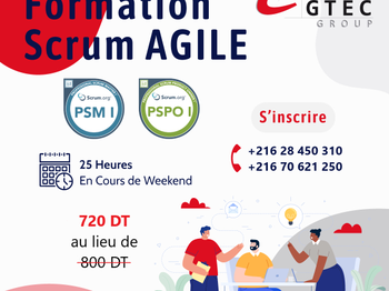 Formation Scrum Devenez certifié PSM1 &amp; PSPO1 ! L&#039;Ariana Tunisie