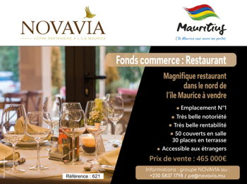Annonce fonds commerce Magnifique restaurant haut gamme dans nord l&#039;île Maurice Baie