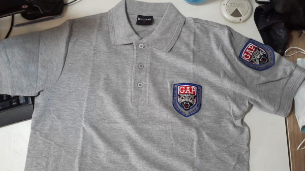 broderie sur polo