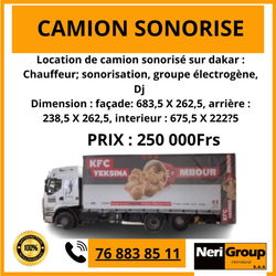 camion de sonorisation