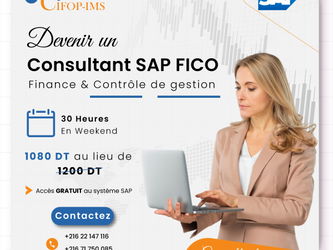 Annonce Formation Consultant SAP FICO Finance &amp; Contrôle Gestion Tunis