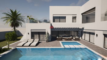 vente projet villa neuve piscine À mezraya rÉf Djerba Tunisie