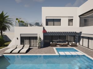 vente projet villa neuve piscine À mezraya rÉf Djerba Tunisie