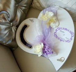 urne coeur strass 