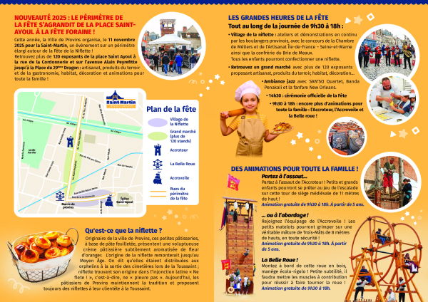 Programme Fête de la Niflette à Provins