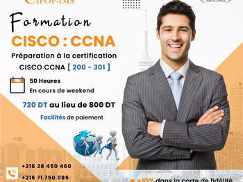 Annonce Préparez-vous pour succès notre formation Cisco CCNA ! Tunis