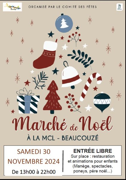 Marché Noël Beaucouzé Maine et Loire