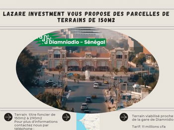 Annonce Vente Parcelle terrains diamniadio Dakar Sénégal