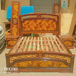 Lit 3 places avec 2 commodes